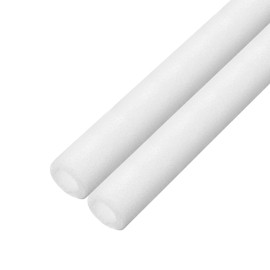 sourcing map 2pcs Pipe Insulation Foam Tube Pipe Lagging 30mm(1 3/16 Inch) ID 50mm OD 3ft Freeze Protection for Copper Pipe, White