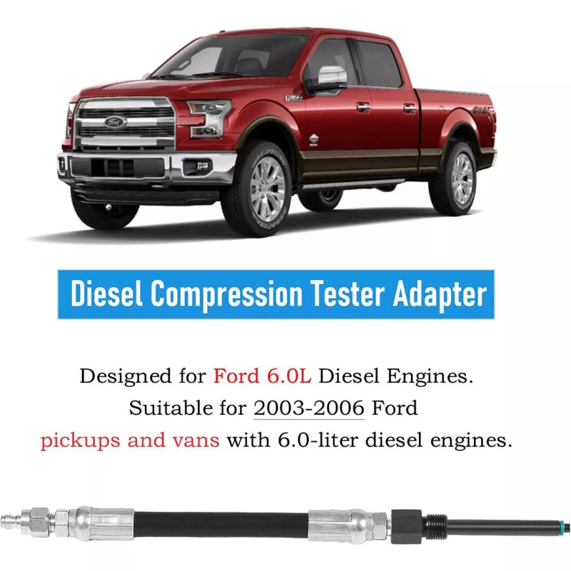 for Ford 6.0L Diesel Compression Tester Adapter Set 6660 303-757
