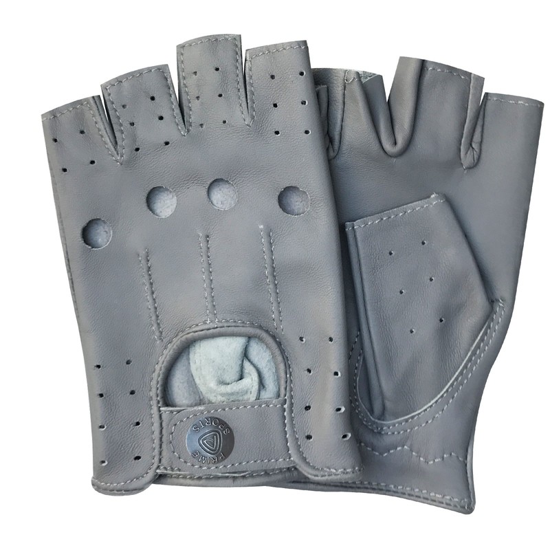 Fingerless Half-Finger Premium Driving/Cycling/Motorcycle Gloves in Real Leather 309