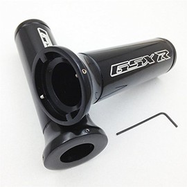XKMT-Custom Handlebar Grips Compatible With Suzuki Gsx-R Gsxr 600 750 1000 Hayabusa Gsxr1300 Black [B00YWCM118]