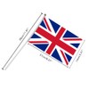 100Pcs Union Jack Mini Flags Hand Held Stick Flags Small