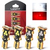 LASFIT 912 921 LED Bulb Reverse Light Backup Light White and Third Brake Bulbs Light Red Combo, T15 W16W Canbus Error Free Light，Non-Polarity, 4 PCS