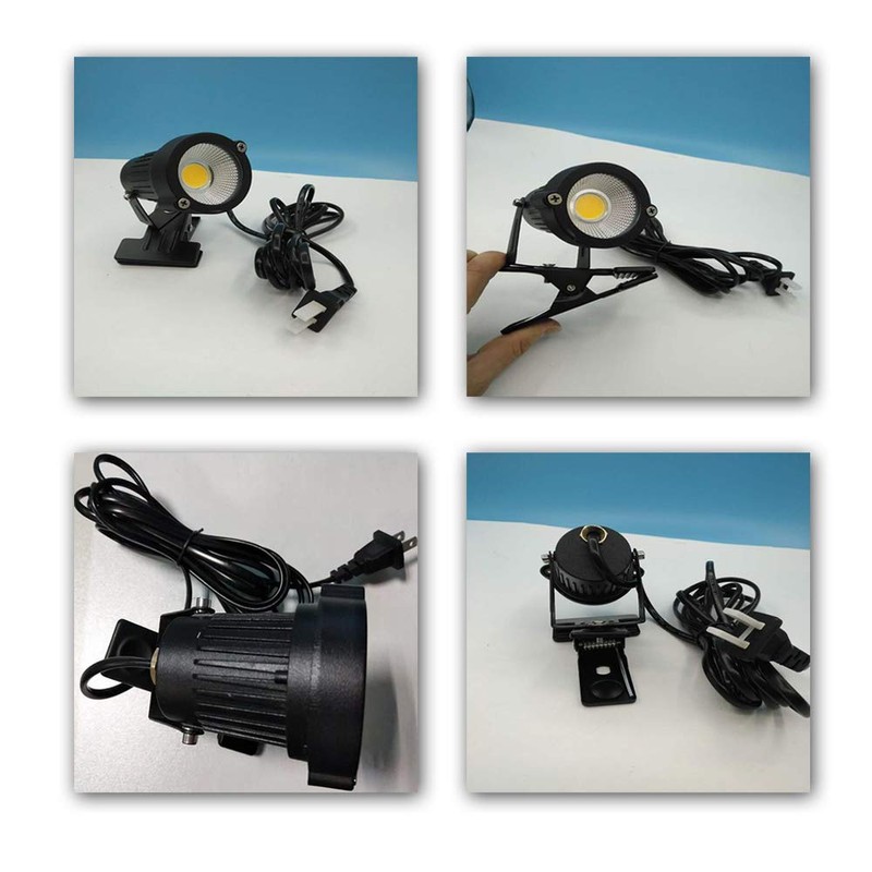 Ygapuzi 5W LED Clip on Lamp Directional Bullet Light with