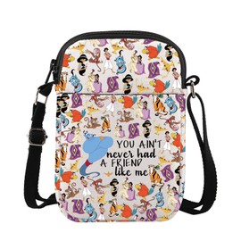 G2TUP Jasmine Crossbody Bag Abu & Jafar & Rajah Gift You Ain't Never Had a Friend Like Me Gift Princess Inspired Shoulder Bag (you ain't CA)