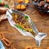 Fish Shaped Grilling Pan Uniform Heating Aluminum Alloy Fish Serving