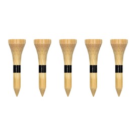 Zivisk Wooden Golf Tees 1-1/2 inch 100 Count, 1.5" Short Golf Wood Bamboo Tees(Natural Color,38mm)