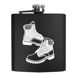 6oz (170ml) 'Hiking Boots' Pocket Hip Flask (HP00029055)