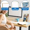 Gold Sign Stand Double-Sided Picture Acrylic Frame 6PCS, A5 Transparent
