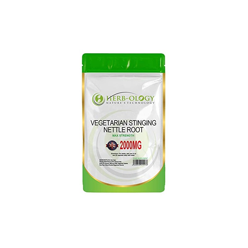 Herb-Ology Stinging Nettle Root Capsules | 120 Nettle Root Capsules