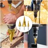 Mesybveo Set of 3 HSS Step Drill Bit Set, 4-12