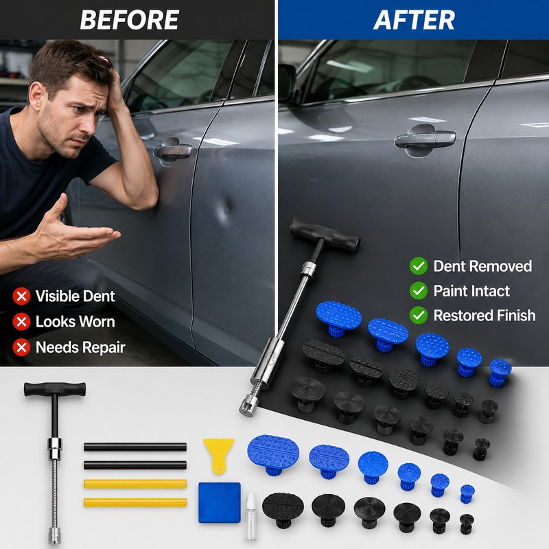 Paintless Dent Repair Kit for Minor Car Dents – Auto