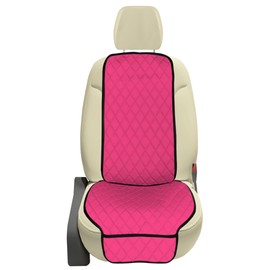 FH Group Car Seat Cushion – Neosupreme Single Front Seat Cover with Front Pockets, Airbag Compatible, Universal Fit Car Seat Cushion for Driver or Passenger Seat, SUV, Truck, Sedan & Van – Pink