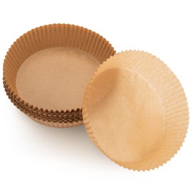 Air Fryer Paper Liners, 100 Count, Non- Stick Parchment Paper Liners For Air Fryers 2-5 Quart, Disposable Round Air Fryer Liners for Cooking, Baking & Microwaves (6.3" Round - 100CT)