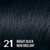 L'Oréal Paris Feria Multi-Faceted Shimmering Permanent Hair Color, 21 Bright Black Cooler, with Aromatic Shimmer Serum, Gentle, Deep Conditioning Hair Color for Women, 1 EA