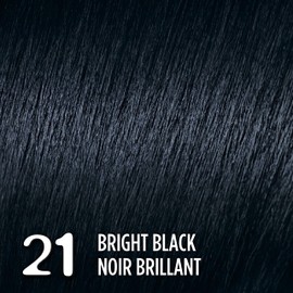 L'Oréal Paris Feria Multi-Faceted Shimmering Permanent Hair Color, 21 Bright Black Cooler, with Aromatic Shimmer Serum, Gentle, Deep Conditioning Hair Color for Women, 1 EA