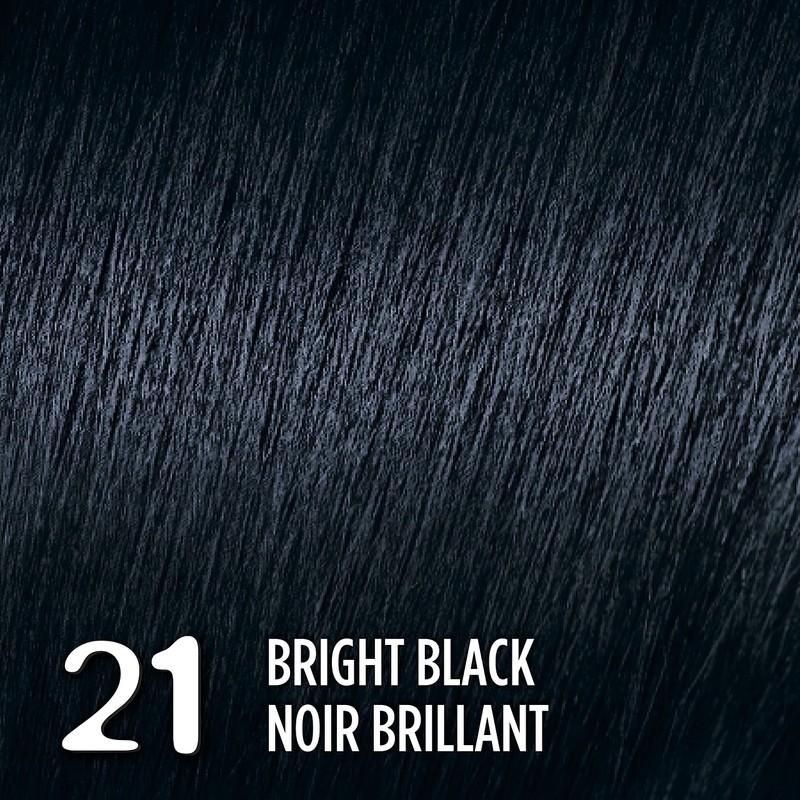 L'Oréal Paris Feria Multi-Faceted Shimmering Permanent Hair Color, 21 Bright Black Cooler, with Aromatic Shimmer Serum, Gentle, Deep Conditioning Hair Color for Women, 1 EA
