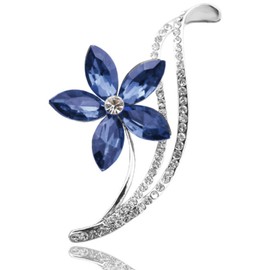 Rhinestone Flower Brooch Crystal Brooch for Ladies Vintage Sweater Brooches Jewelry Gifts For Women Girls Birthday Gift Wedding Party Supply