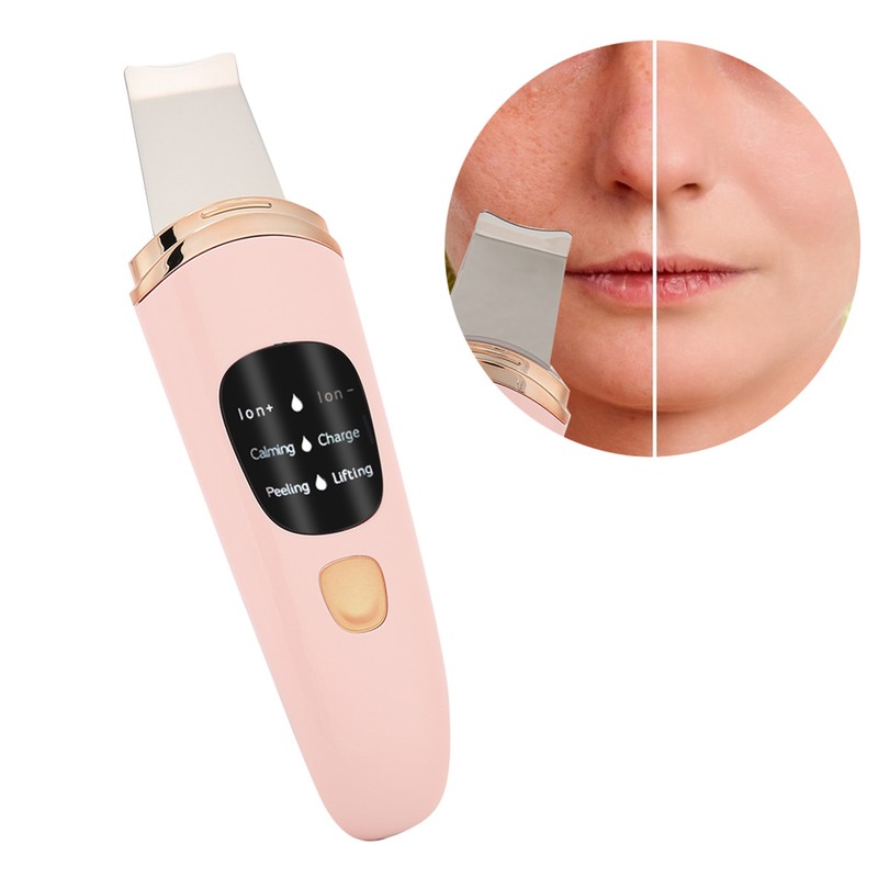 Face Skin Scrubber Vibration Face Peeling Machine Ultrasonic Exfoliating SkinCare