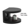 Litoexpe 8pcs Adjustable Frameless Glass Shelf Bracket, Aluminum Alloy Shower