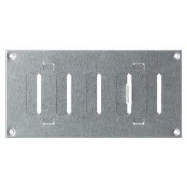 Steinberg14 Galvanised Steel 200x100mm / 8x4 inch Adjustable Sliding Hit and Miss Ventilation Grille - Metal Air Vent Cover