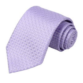 KissTies Purple Tie Lilac Lavender Necktie Wedding Party Ties For Men