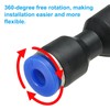 PATIKIL 4mm Push to Connect Fittings, 5Pcs Plastic Air Line
