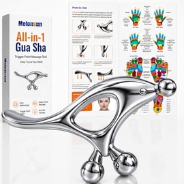 Melonsun - Herramienta de masaje de punto gatillo para alivio profundo de los tejidos, herramienta de masaje facial Gua Sha y herramienta de