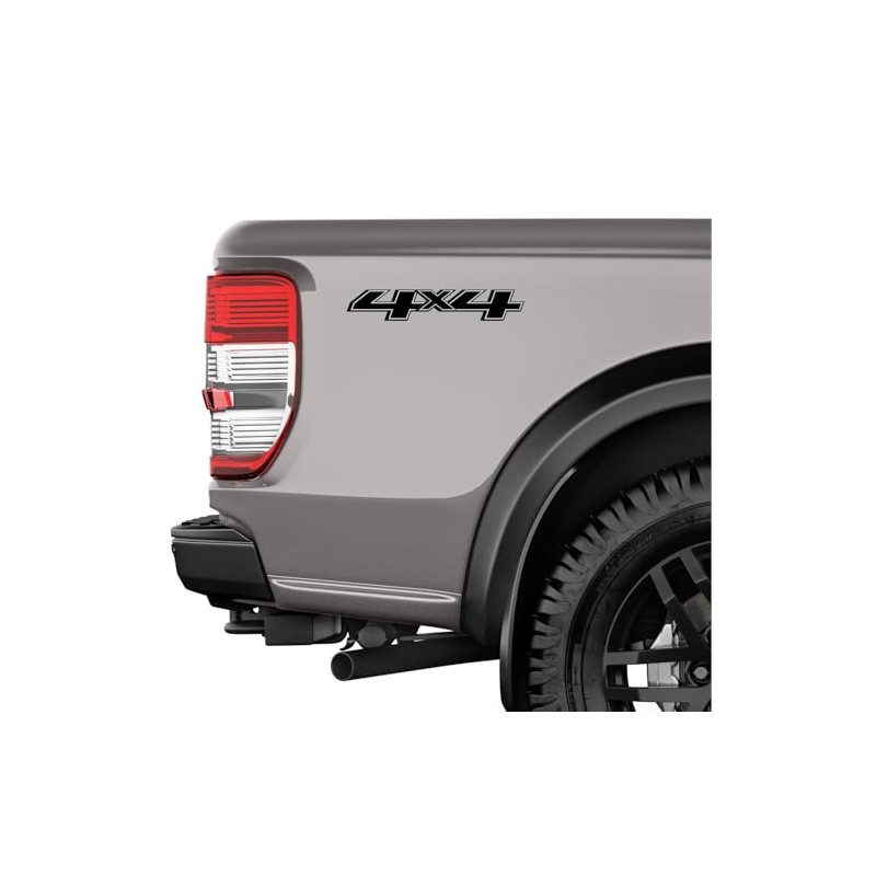 4x4 Truck Decals 2014-2017 Bedside Replacement Black Stickers