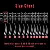NOVO OVO Halloween 504 pcs Half Cover Curved Stiletto Long