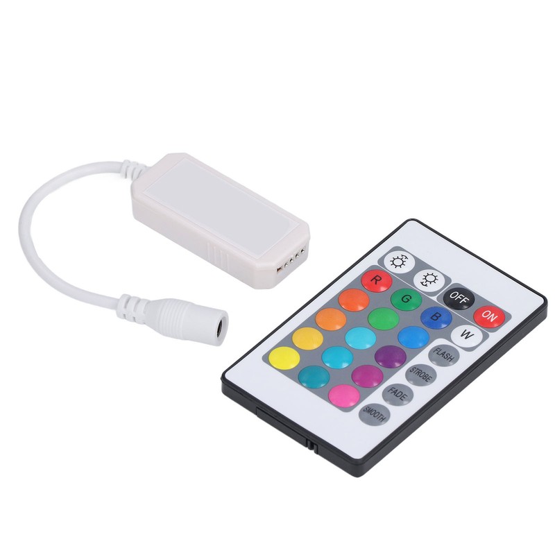 LED Remote Controller 24 Keys Smart 4pin 2.4G RGB IR
