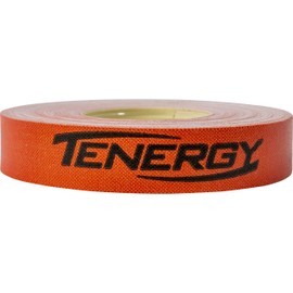Cinta lateral de mariposa Tenergy naranja – 12 mm de ancho, cinta lateral para proteger los bordes de tu goma y hoja para paletas de tenis de mesa/ping pong, disponible en 10 m (20 raquetas) y 50 m