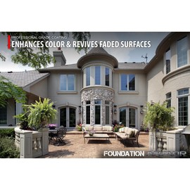 Armor AR350 Low Gloss Wet Look Concrete Sealer 1 Gallon - Professional Grade Color Enhancing Solvent Based Acrylic Sealer for Exterior Concrete and Pavers - 50 VOC