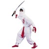 Fun World White Ninja Costume, Large 12-14, Multicolor