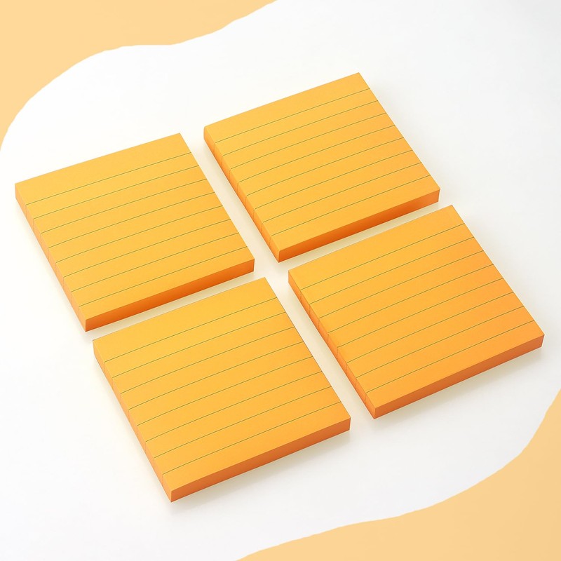 Lined Sticky Notes 3x3 Sticky Notes with Lines Self-Stick Notes