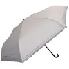 アテイン 折晴雨兼用ミニ 無地・ヒートカット ベージュ 55cm 6622