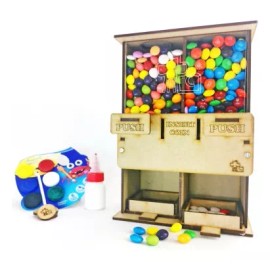 Monkits Education Máquina De Dulces Para Armar Juguete Didáctico, Mecánico