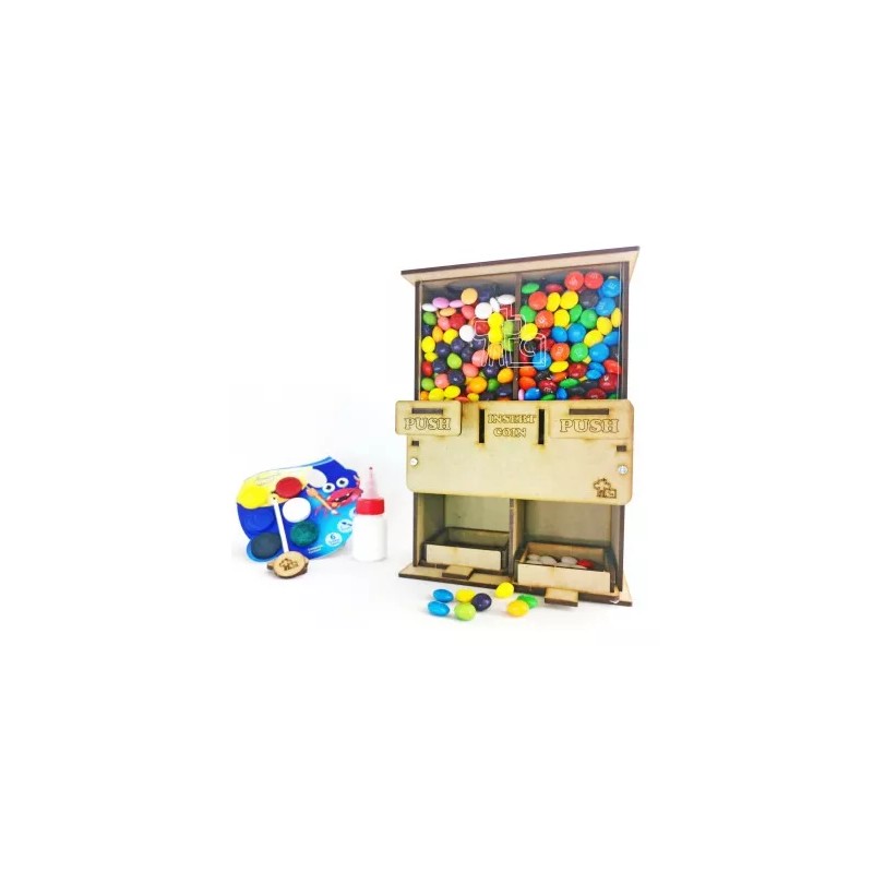 Monkits Education Máquina De Dulces Para Armar Juguete Didáctico, Mecánico