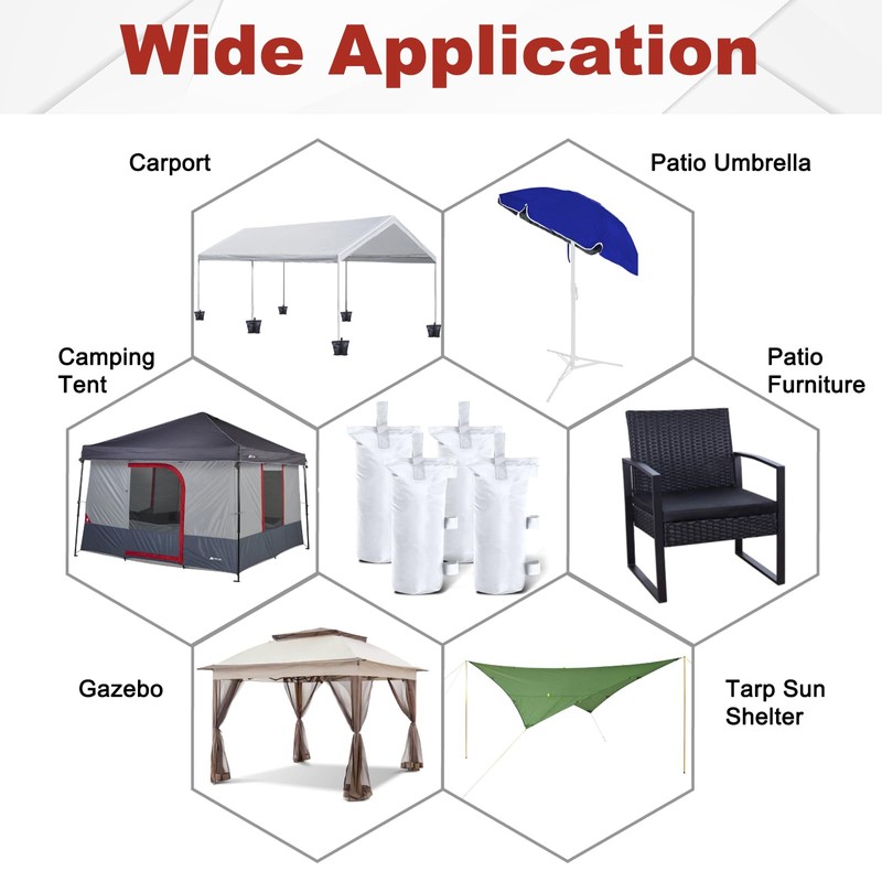 ABCCANOPY Canopy Weights Set of 4-150LBS Sand Bags for Pop