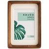 Moudra Handcrafted Solid Wood Picture Frame with Mat for Wall