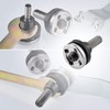 JIZZU 8Pcs Angle Grinder Extension Rod Converter Set with Spanner,