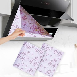 Cooker Hood Filter Paper, 3 Pack Kitchen Extractor Fan Filters with Saturation Indicator Cooker Hood Filter Replacement Cooker Hood Filters Universal Cut to Size Extractor Hood Filters