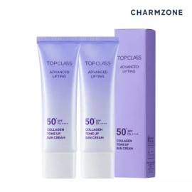 Charmzone 참존 탑클래스 어드밴스드 리프팅 톤업 선크림 SPF 50+ PA++++ 2개 Chamzone Top Class Advanced Lifting Tone-up Sunscreen SPF 50+ PA++++ 2pcs [Chamzon Top Class Advanced Lifting Sunscreen (2 pieces)]