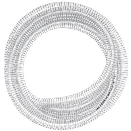 ZY-hosetube Suction Hose 3/4" ID - 10ft Clear Wire Reinforced Vinyl Tubing Heavy Duty PVC Spiral Steel Flexible Hose, Drain Fuel Oil Gas Water for Marine Bilge Pump Pond Spa