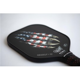 Wild Monkeys Grizzly 3K Heavyweight (8.4 oz) Carbon Fiber Pickleball Paddle with 16 mm Honeycomb core