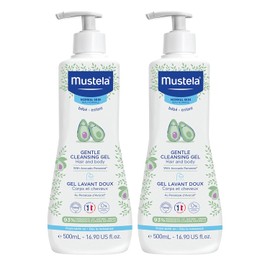 Mustela Baby Gentle Cleansing Gel - Baby Hair & Body Wash - with Natural Avocado fortified with Vitamin B5 - Biodegradable Formula & Tear-Free - 1 or 2-Pack - Various Sizes
