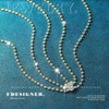 Fdesigner Cadena para cabeza de cristal para boda, estilo boho,