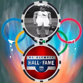 Olympics Ray Ewry Track & Field Olympian Collectible Poker Chip Button