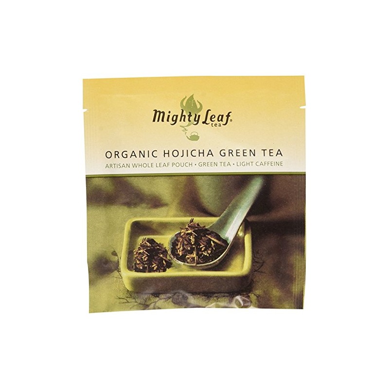 Mighty Leaf Organic Hojicha Green Tea – 100 Count Foil-Wrapped