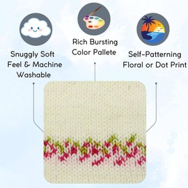 Premier Yarns Bloom Chunky Baby's Breath 1114-17 (3-Pack) Same Dyelot Chunky Bulky #5 Soft Knitting Yarn 100% Acrylic Bundle with 1 Artsiga Craft Bag