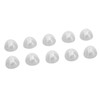 10pcs Sound Amplifier Closed Domes Single Layer Double Hole Silicone